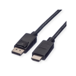 ROLINE Recycled Material 11.45.5780 video cable adapter 1 m DisplayPort HDMI Black