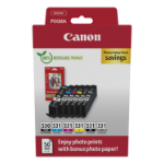 Canon PGI-530/CLI-531 PVP inktcartridge 6 stuk(s) Origineel Zwart, Cyaan, Grijs, Magenta, Foto zwart, Geel