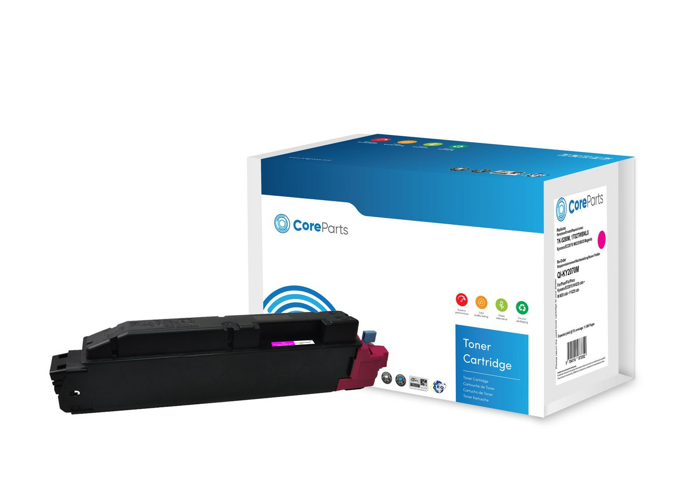 CoreParts QI-KY2070M toner cartridge 1 pc(s) Compatible Magenta
