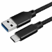 JLC A82 Braided Type C (Male) to USB (Male) Cable - 2M - Black