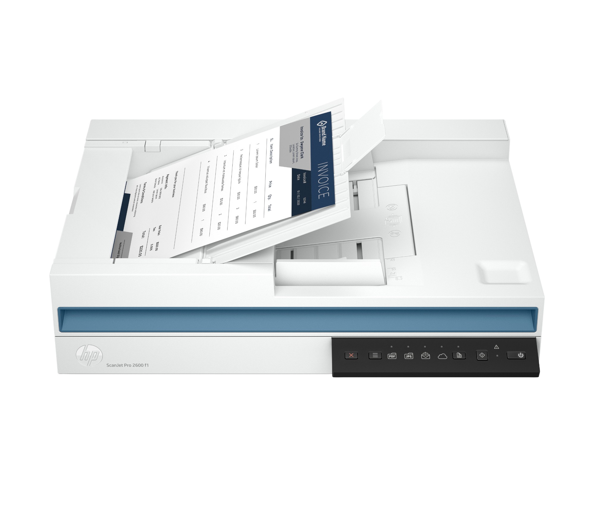 HP ScanJet Pro 2600 f1 Flatbed & ADF scanner 600 x 600 DPI A4 White
