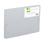 Q-CONNECT Elasticated box file, frosted – Clear
