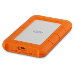 LaCie Rugged USB-C external hard drive 4000 GB Orange, Silver