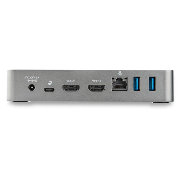 StarTech.com USB-C Dock - Dual Monitor 1080p HDMI Laptop Docking Station - 60W Power Delivery - 1x USB-C, 3x USB-A, Ethernet - Dual Video Display USB 3.1 Gen 1 Type-C Dock - Mac & Windows