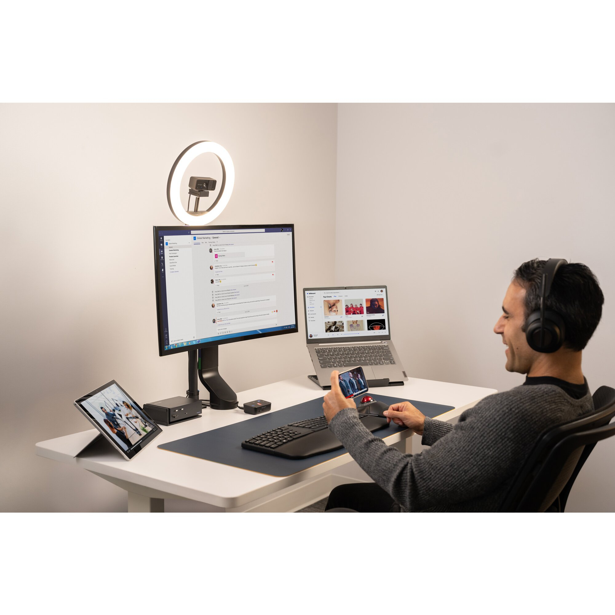 Kensington Smartfit Space Saving Single Monitor Arm K55512WW