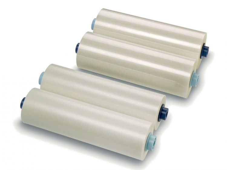 Image of GBC Ezload Laminating Film Roll 635mmx75m 75 Micron Gloss (Pack 2)...