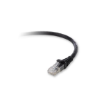 Belkin Cat. 6a Patch Cable, RJ-45 Male, RJ-45 Male, 20ft, Black networking cable 6.09 m