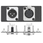 Extron One XLR 3-pin Male to Solder Cups, One XLR 3-pin Female to Solder Cups - Neutrik