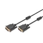 Digitus AK-320108-005-S DVI kabel 0,5 m DVI-D Zwart