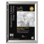 SECO by Stewart Superior SECO A3 Brushed Aluminium Snap Frame Silver - AM8-A3