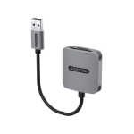 Sitecom MD-1009 geheugenkaartlezer USB 2.0 Zwart, Grijs