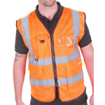 BEESWIFT Executive Mesh Waistcoat Orange M