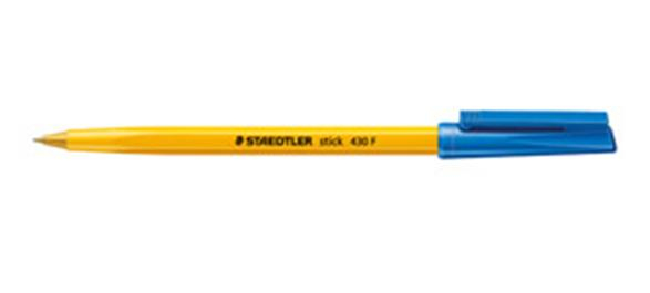 Image of Staedtler 430 F Blue Stick ballpoint pen