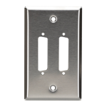 Black Box WP040 wall plate/switch cover Stainless steel
