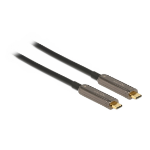 DeLOCK 84122 USB-kabel USB 3.2 Gen 1 (3.1 Gen 1) 20 m USB C Zwart, Zilver