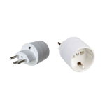 Synergy 21 S21-LED-000996 power plug adapter Type J (CH) Type D (UK) White