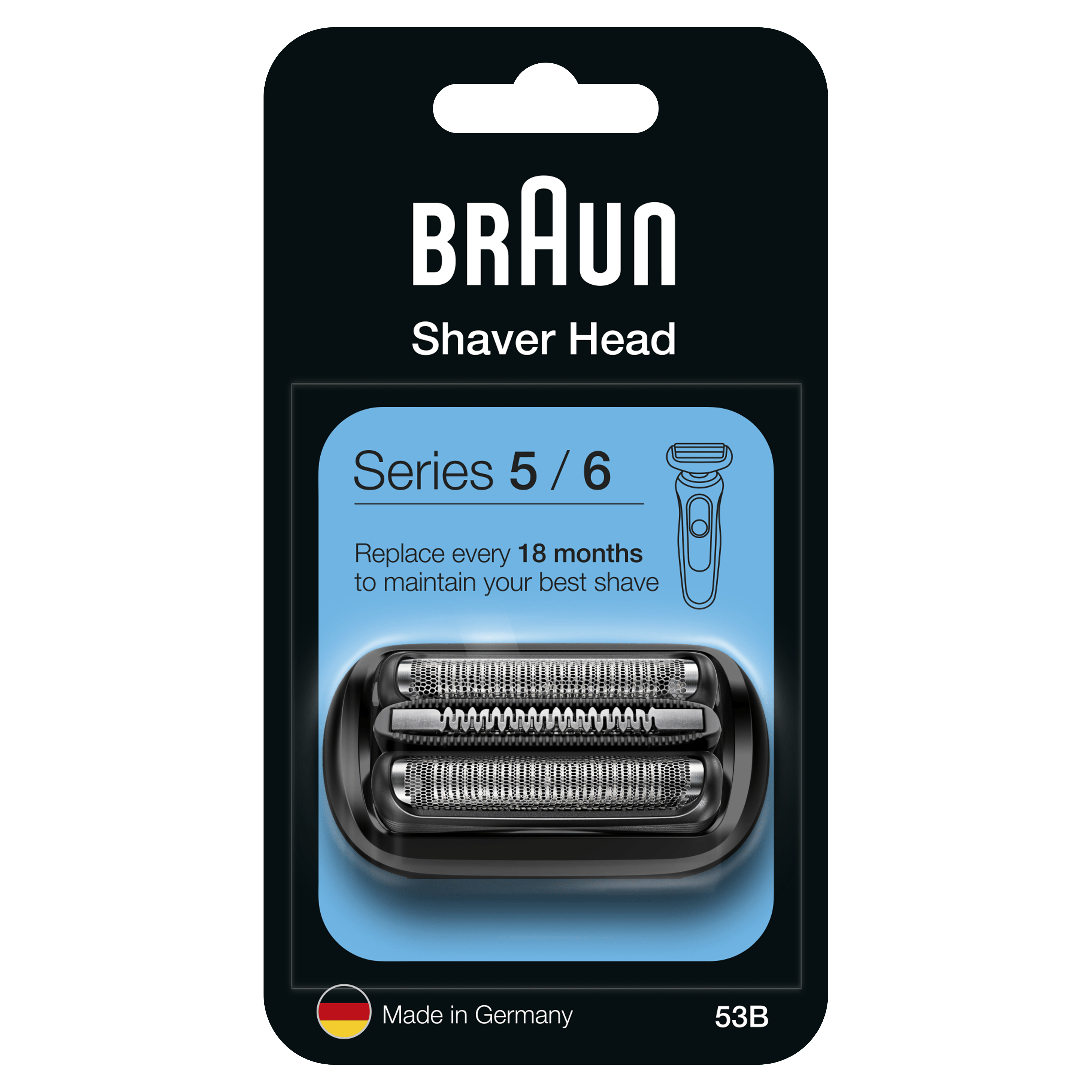 Image of Braun 81697104 - Shaving head - 1 head(s) - Black - 18 month(s) -...
