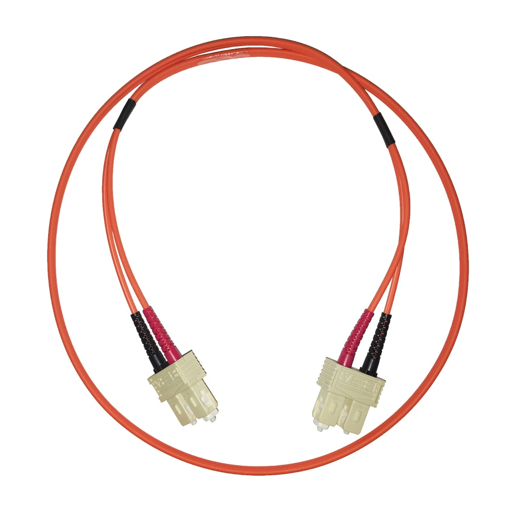 Videk 50/125 OM2 SC to SC Duplex Fibre Optic Patch Cable Orange 5Mtr
