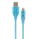 Gembird CC-USB2B-AMLM-1M-VW lightning cable Blue, White