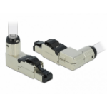 DeLOCK RJ45 Plug field assembly Cat.8.1 metal angled