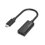 Hama 00200314 video cable adapter USB Type-C DisplayPort Black
