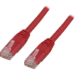 Deltaco U/UTP Cat5e patchkabel 3m, röd