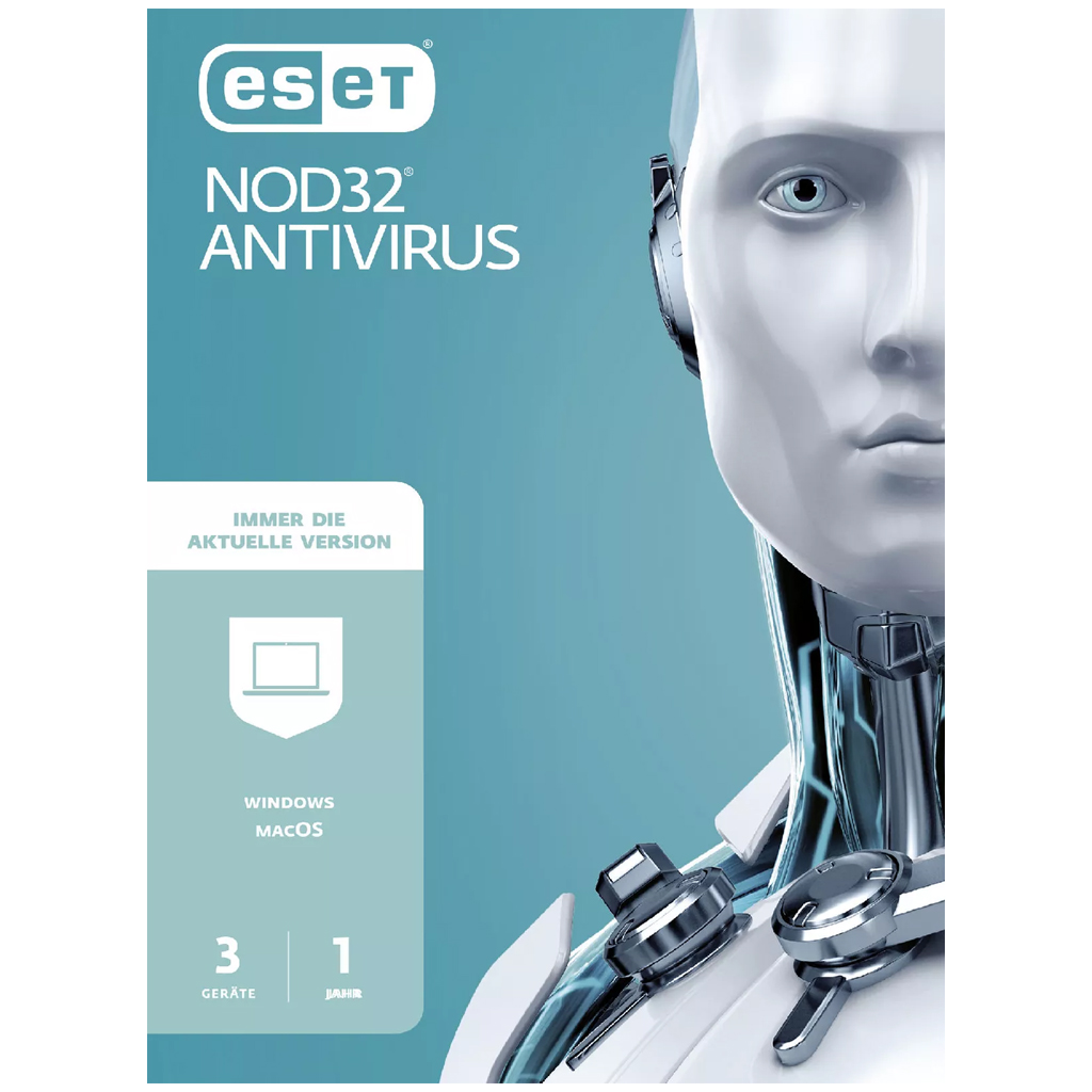 EAV-N1A3-VAKT ESET SOFTWARE ESD NOD32 Antivirus 3 User - Software - Anti-Virus