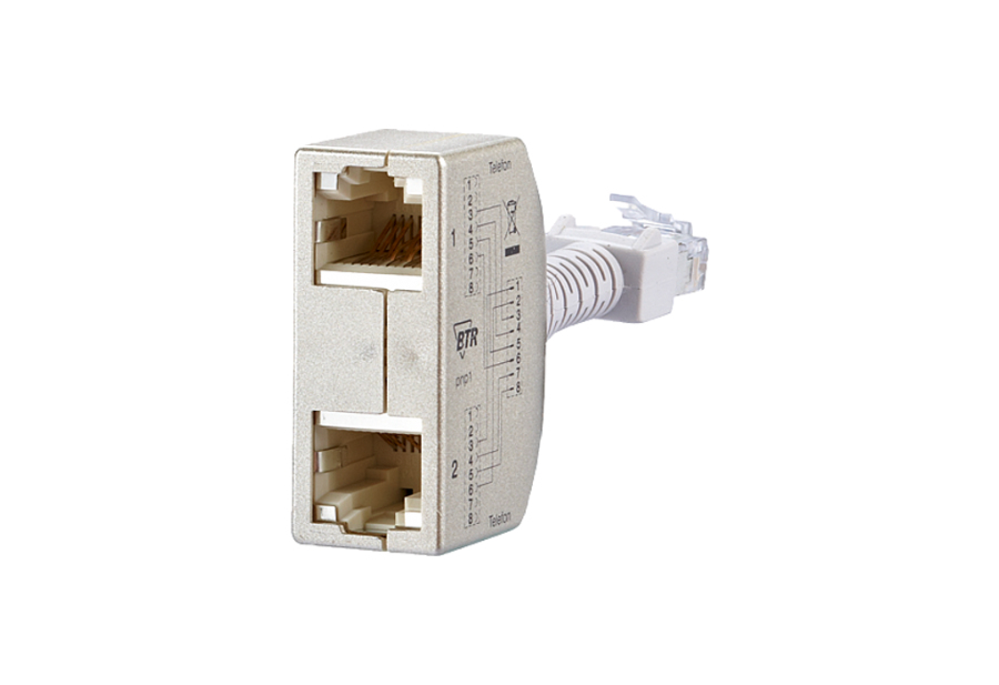 Image of METZ CONNECT 130548-01-E network splitter Grey, White