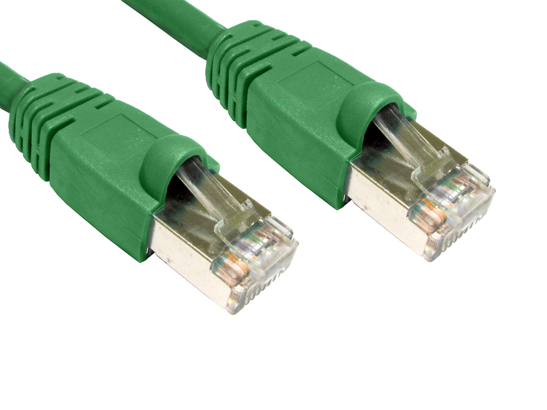 Cables Direct Cat6 0.5m networking cable Green F/UTP (FTP)