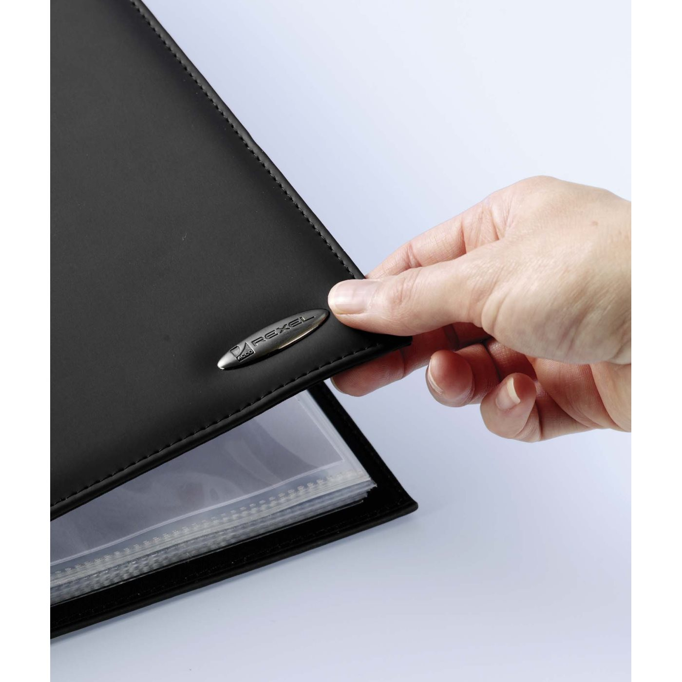Rexel Soft Touch Smooth A4 Display Book 36 Pocket Black, 23 in