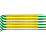 Brady SCNG-09-4 cable marker Black, Yellow Nylon 300 pc(s)