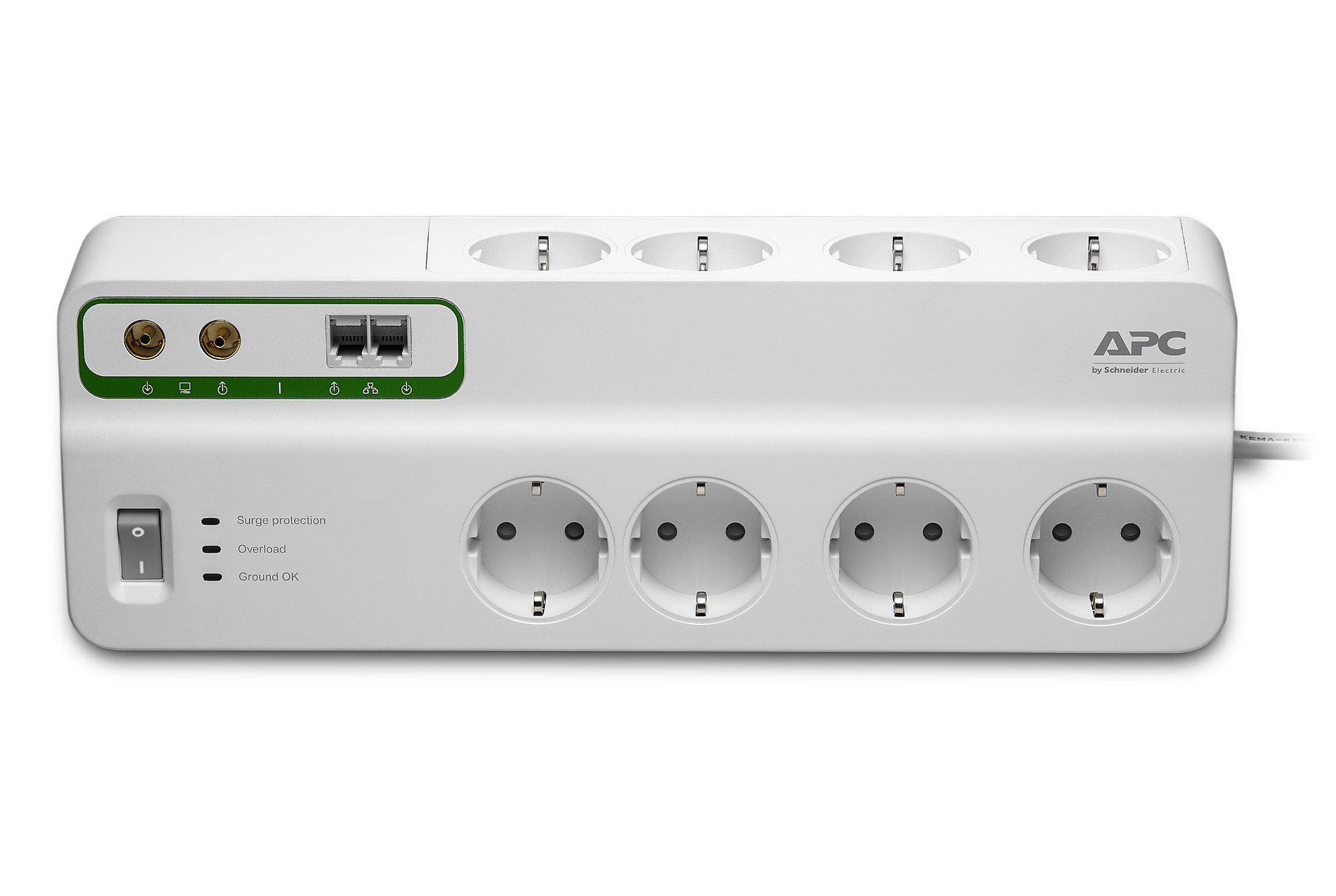 APC PMF83VT-GR surge protector White 8 AC outlet(s) 230 V 3 m