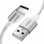 Ugreen 60133 USB TYPE- C 2m SILVER CHARGING CABLE 3A UGREEN