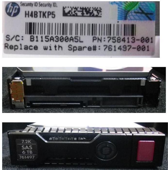 HP 6TB 6G 7.2K 3.5" SAS SC Midline Hard Drive