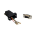 Cables Direct UT-152 cable gender changer 9 Way RJ-45 Aluminium, Black