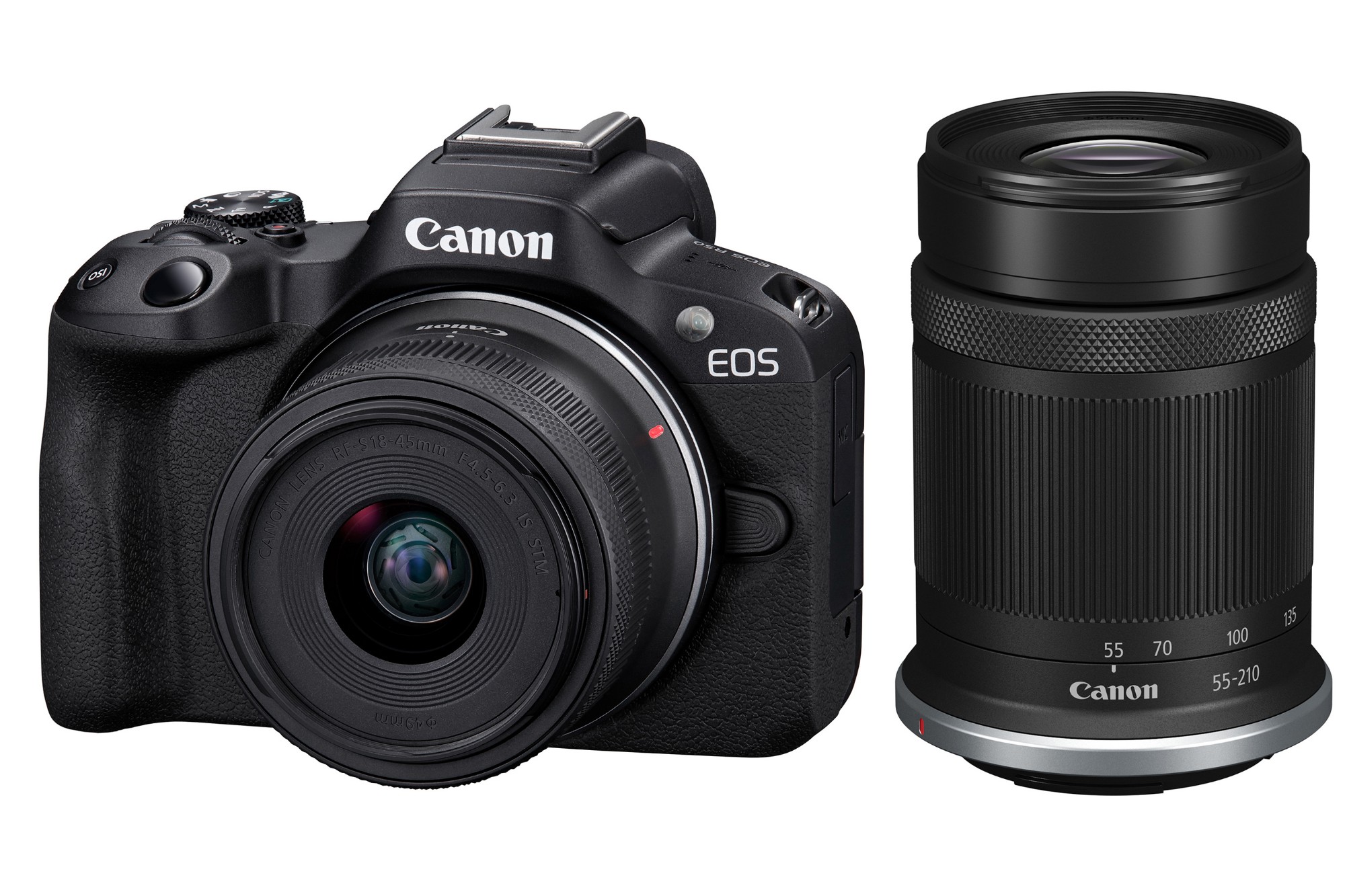Canon EOS R50 APS-C Mirrorless Camera inc RF-S 18-45mm+ RF-S 55-210mm