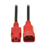 Tripp Lite P004-004-RD power cable Black, Red 47.2" (1.2 m) C14 coupler C13 coupler