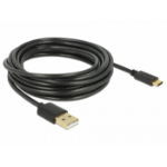 DeLOCK 83669 USB cable USB 2.0 4 m USB A USB C Black