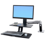 Ergotron WorkFit -A 61 cm (24") Zwart Bureau