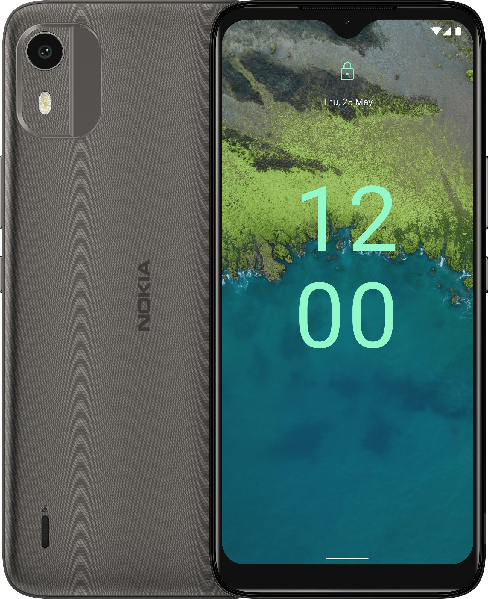 Nokia C C12 16 cm (6.3") Dual SIM Android 12 Go edition 4G Micro-USB 2 GB 64 GB 3000 mAh Charcoal