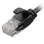 Cablenet 2m Cat6 RJ45 Black U/UTP LSOH 30AWG Slim Snagless Booted Patch Lead