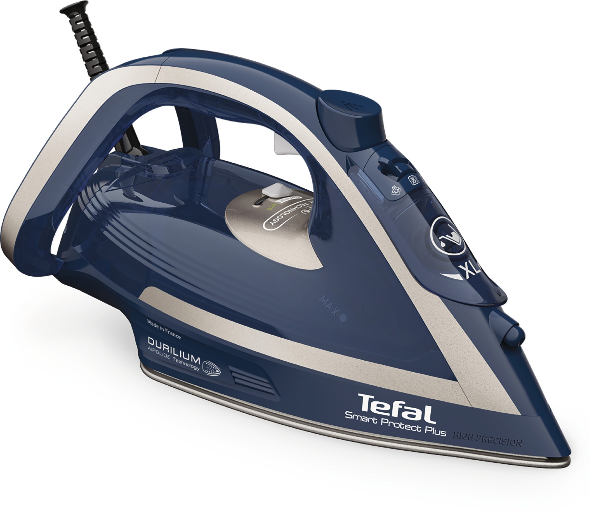 Tefal Smart Protect Plus FV6872 Dry & Steam iron Durilium Airglide soleplate 2800 W Blue