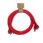 Cablenet 0.3m Cat6a RJ45 Red S/FTP LSOH 26AWG Snagless Booted Patch Lead (PK 10)