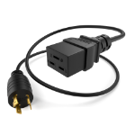 UNC PWCD-L620PC19-20A-08F-BLK power cable 94.5" (2.4 m) NEMA L6-20P C19 coupler