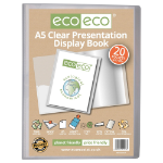 Eco Eco A5 50% Recycled Clear 20 Pocket Presentation Display Book (1)
