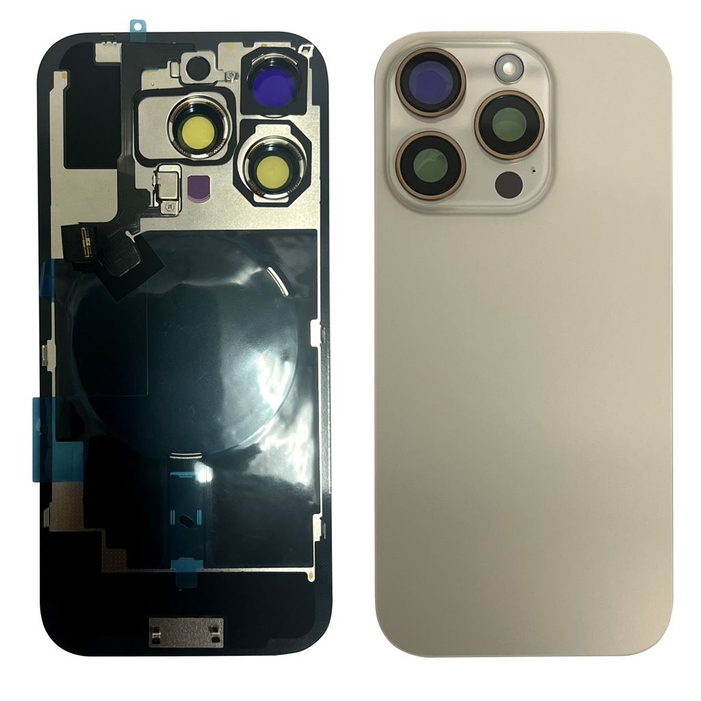 EU Product - iPhone 16 Pro Back Cover with Small Parts (No Logo) - Desert Titanium thumbnail