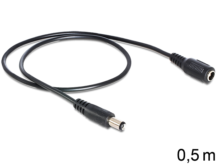 Image of DeLOCK 83290 power cable Black 0.5 m