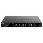 D-Link DGS-1520-28MP network switch Managed L3 Gigabit Ethernet (10/100/1000) Power over Ethernet (PoE) 1U Black