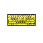 Logickeyboard LKB-LPBY-BTON-DE keyboard Medical Bluetooth QWERTZ German Black, Yellow
