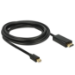 DeLOCK 83700 video cable adapter 3 m HDMI Mini DisplayPort Black